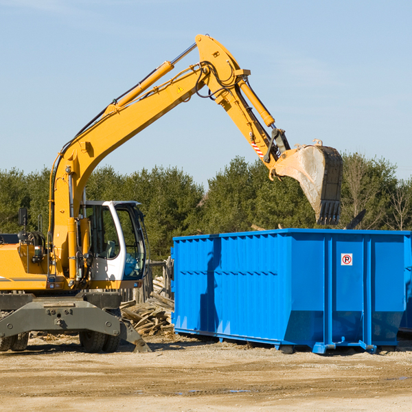 can i choose the location where the residential dumpster will be placed in Hidden Hills